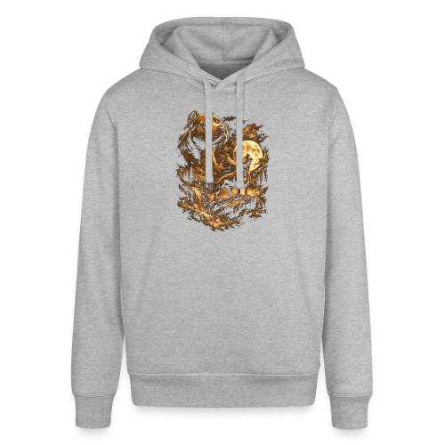 Pit Bull Howling Moon Fantasy Forest Tee - Stanley/Stella Sounder Side Pocket Hoodie