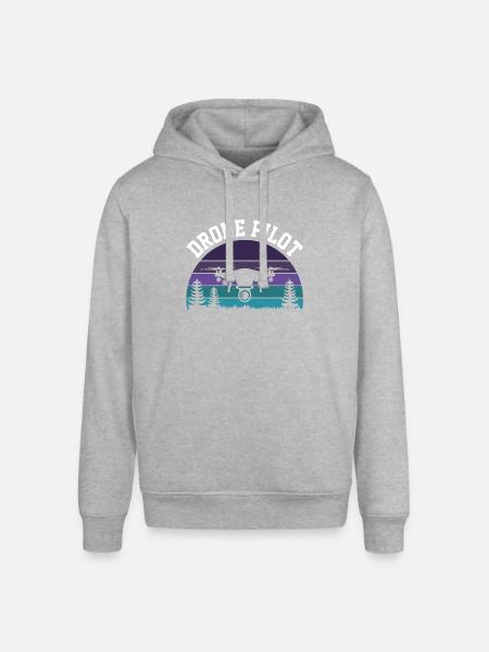 Drone Pilot - Stanley/Stella Sounder Side Pocket Hoodie - heather gray