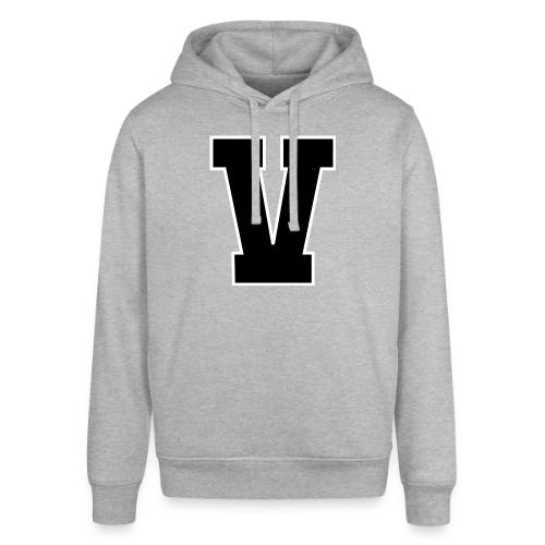 Varsity Letter V Athletic Alphabet Graphic - Stanley/Stella Sounder Side Pocket Hoodie