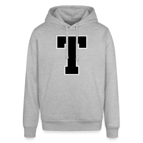 Varsity Letter T Athletic Font Design - Stanley/Stella Sounder Side Pocket Hoodie