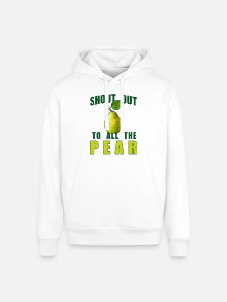 Shout Out To All The Pear - Stanley/Stella Sounder Side Pocket Hoodie - black