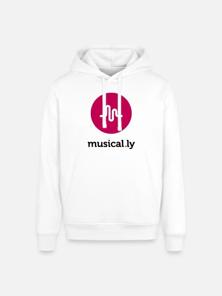 Musical.ly Logo - Stanley/Stella Sounder Side Pocket Hoodie - black