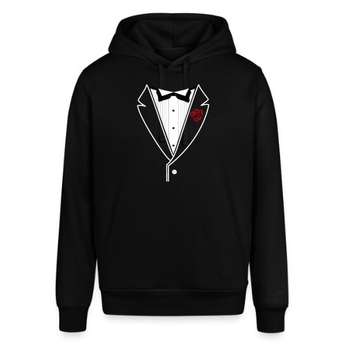 Tuxedo w/White Lapel - Stanley/Stella Sounder Side Pocket Hoodie
