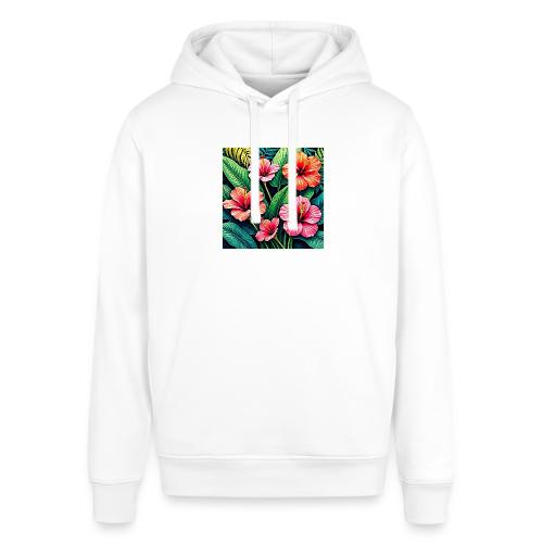 Tropical Hibiscus Bloom Artistry - Stanley/Stella Sounder Side Pocket Hoodie