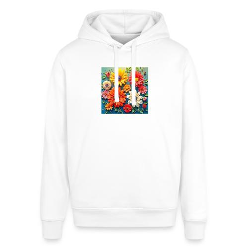 Vibrant Floral Fantasy Design - Stanley/Stella Sounder Side Pocket Hoodie