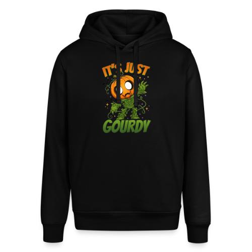 Cute Pumpkin Monster “It’s Just Gourdy” Funny - Stanley/Stella Sounder Side Pocket Hoodie