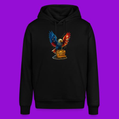 Veterans Press & Bald Eagle Flag 2 Print Set - Stanley/Stella Sounder Side Pocket Hoodie
