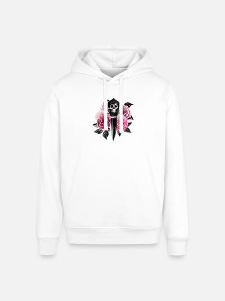 Roses and Skull Dagger - Stanley/Stella Sounder Side Pocket Hoodie -