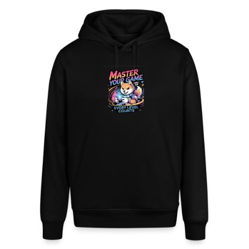 Cute Gamer Shiba Inu Level Up - Stanley/Stella Sounder Side Pocket Hoodie