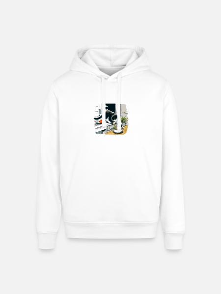 Moonlit Cat Noodle Quest - Stanley/Stella Sounder Side Pocket Hoodie -
