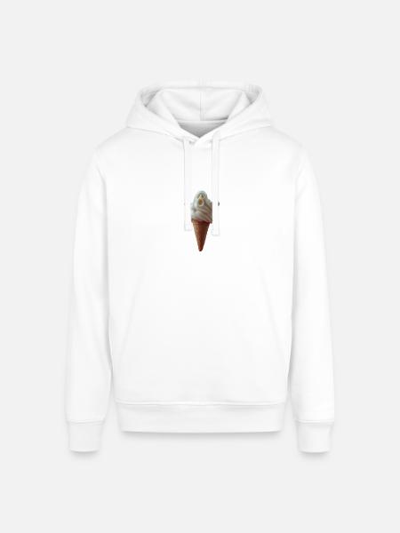Scream Ghost Ice Cream Cone - Stanley/Stella Sounder Side Pocket Hoodie -