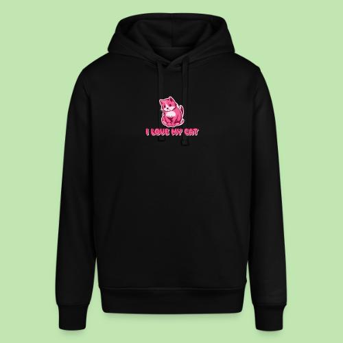 I love my cat - Stanley/Stella Sounder Side Pocket Hoodie