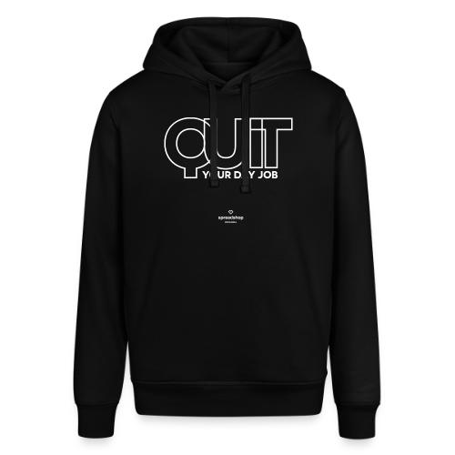 Quit in white - Stanley/Stella Sounder Side Pocket Hoodie
