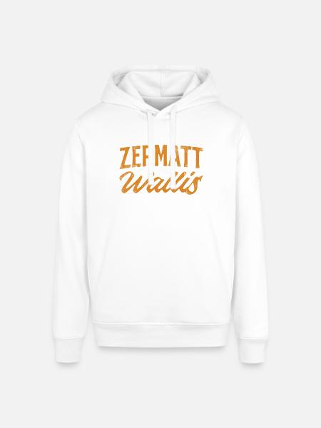 Zermatt Wallis Alpine Script - Stanley/Stella Sounder Side Pocket Hoodie -