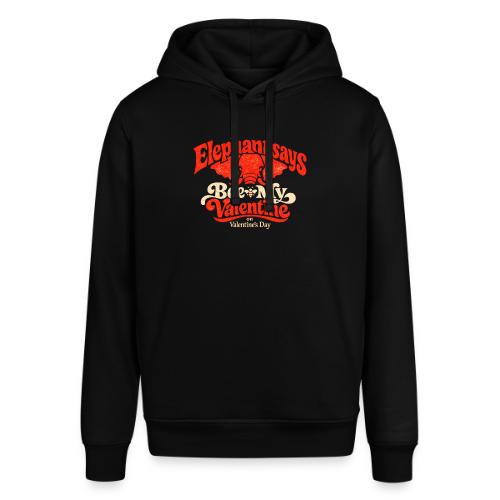 Retro Elephant Bee My Valentine Cute Couple - Stanley/Stella Sounder Side Pocket Hoodie