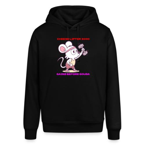 Cheese Lifter 3000 | Funny Gym Rat Mouse tshirt - Stanley/Stella Sounder Side Pocket Hoodie