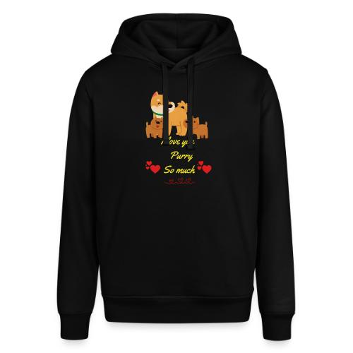 Cute Dog Family Love – “I Love You Purry So much - Stanley/Stella Sounder Side Pocket Hoodie