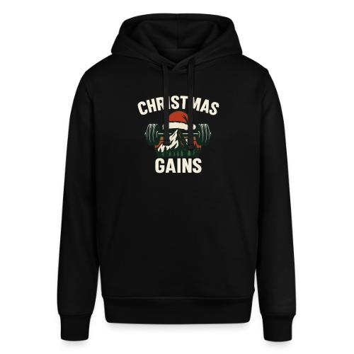 Christmas Gains – Santa Barbell Power - Stanley/Stella Sounder Side Pocket Hoodie