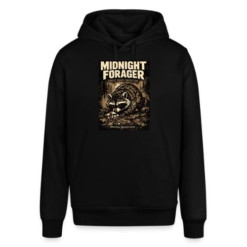 Midnight Forager Raccoon Mushroom Hunter - Stanley/Stella Sounder Side Pocket Hoodie