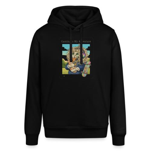 Gaming Cat Adventure: Pizza & Skates - Stanley/Stella Sounder Side Pocket Hoodie