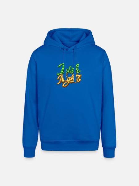 Irish Nights Neon Sign - Stanley/Stella Sounder Side Pocket Hoodie - royal blue