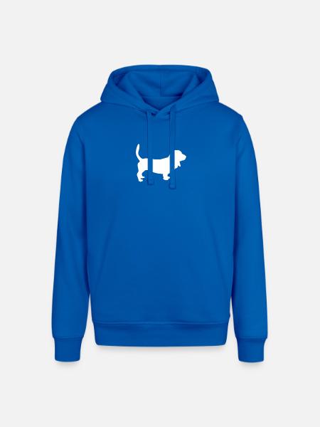 Basset Hound Dog - Stanley/Stella Sounder Side Pocket Hoodie - royal blue