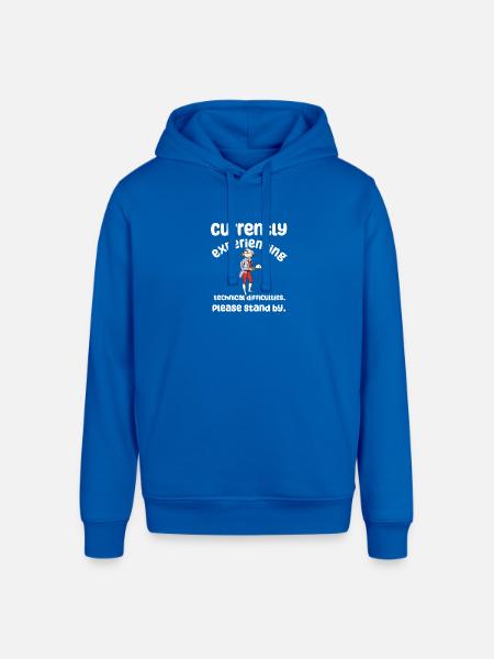 Currently Experiencing Technical Difficulties - Stanley/Stella Sounder Side Pocket Hoodie - royal blue