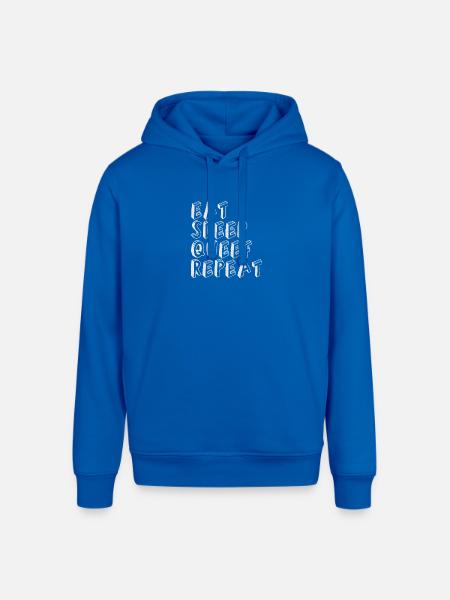 Eat Sleep Queef Repeat - Stanley/Stella Sounder Side Pocket Hoodie - royal blue