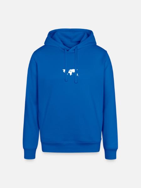 World Map - Stanley/Stella Sounder Side Pocket Hoodie - royal blue