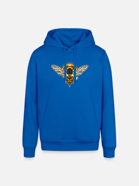 Sunlit Hornet Emblem - Stanley/Stella Sounder Side Pocket Hoodie - royal blue