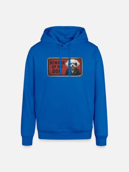 Beware of my dog - Stanley/Stella Sounder Side Pocket Hoodie - royal blue