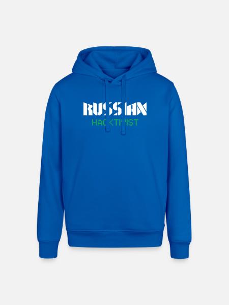 Russian Hacktivist Pixel Design - Stanley/Stella Sounder Side Pocket Hoodie - royal blue