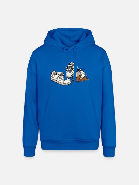 Coffee Spill Sneakers - Stanley/Stella Sounder Side Pocket Hoodie - royal blue