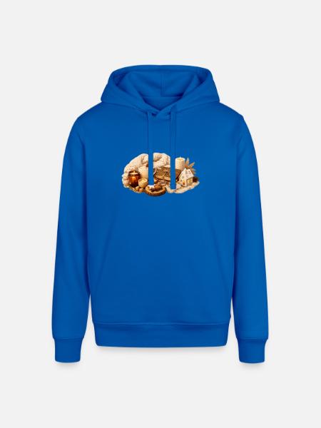 Cozy Rustic Hearth Night - Stanley/Stella Sounder Side Pocket Hoodie - royal blue