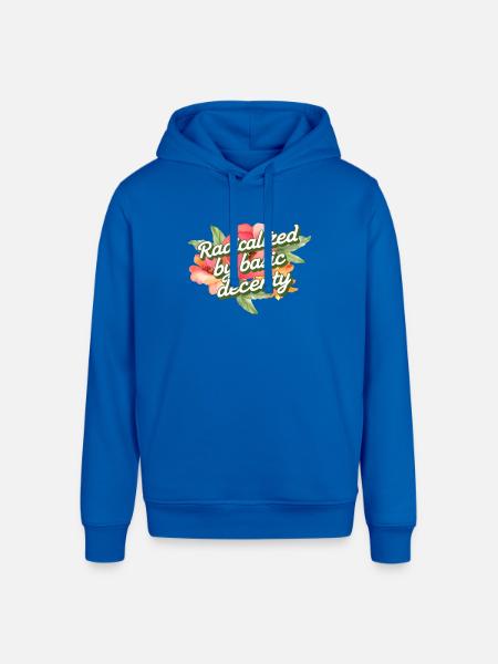 Radicalized by Basic Decency - Stanley/Stella Sounder Side Pocket Hoodie - royal blue