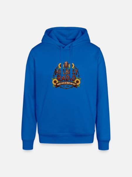 Hillbilly_Radio_Logo_Sunflowers - Stanley/Stella Sounder Side Pocket Hoodie - royal blue