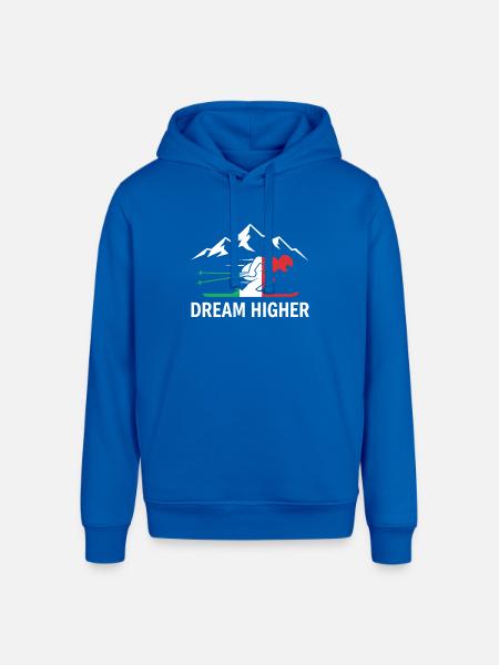 Dream Higher Alpine Skier - Stanley/Stella Sounder Side Pocket Hoodie - royal blue