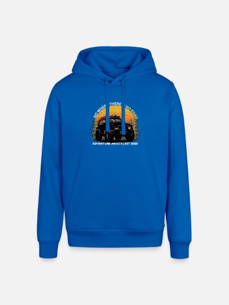 GO_WHERE_THERE_IS NO ROAD - Stanley/Stella Sounder Side Pocket Hoodie - royal blue