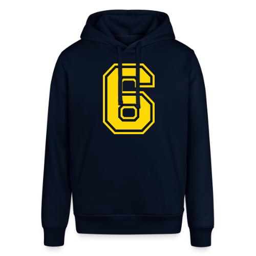 Number 6 in a classic athletic collegiate font - Stanley/Stella Sounder Side Pocket Hoodie