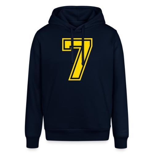 Number 7 in a classic athletic collegiate font - Stanley/Stella Sounder Side Pocket Hoodie