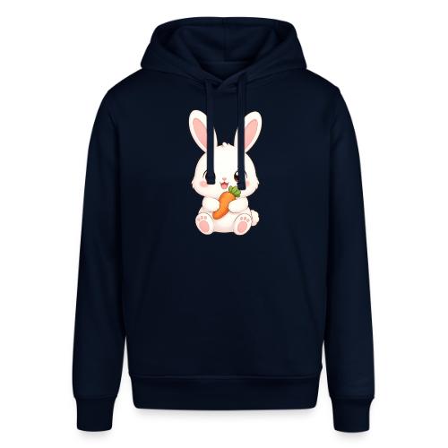 Cute Bunny Rabbit Holding Carrot – Kawaii Easter - Stanley/Stella Sounder Side Pocket Hoodie
