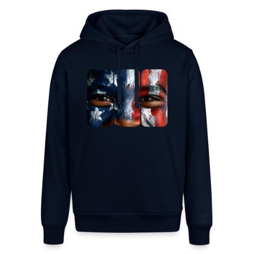 USA: Three Panels of Pride - Stanley/Stella Sounder Side Pocket Hoodie