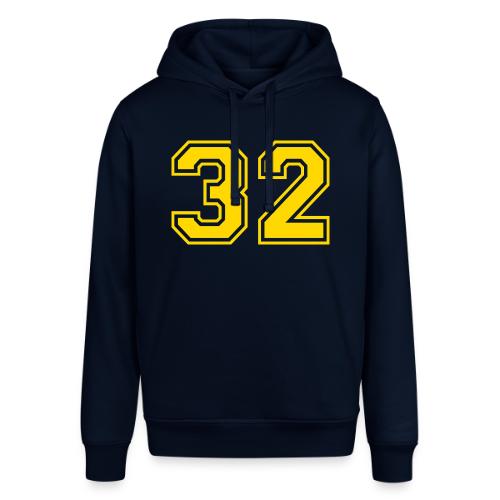 Number 32 in a classic athletic collegiate font - Stanley/Stella Sounder Side Pocket Hoodie