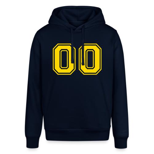 Number 00 in a classic athletic collegiate font - Stanley/Stella Sounder Side Pocket Hoodie