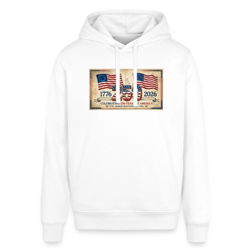 USA 250th Anniversary Flags Emblem - Stanley/Stella Sounder Side Pocket Hoodie