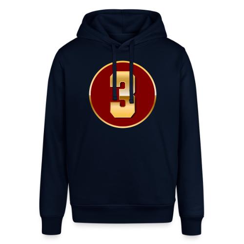 Number 3 in Gold Varsity Font - Stanley/Stella Sounder Side Pocket Hoodie