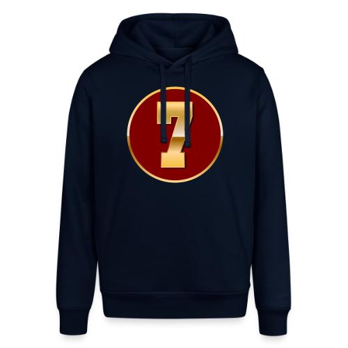 Number 7 in Gold Varsity Font - Stanley/Stella Sounder Side Pocket Hoodie