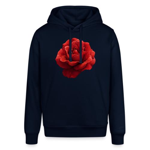 Rose: Crimson Dew Bloom - Stanley/Stella Sounder Side Pocket Hoodie