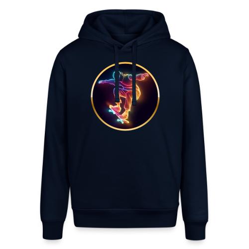 Skateboarding: Midnight Neon Skater - Stanley/Stella Sounder Side Pocket Hoodie
