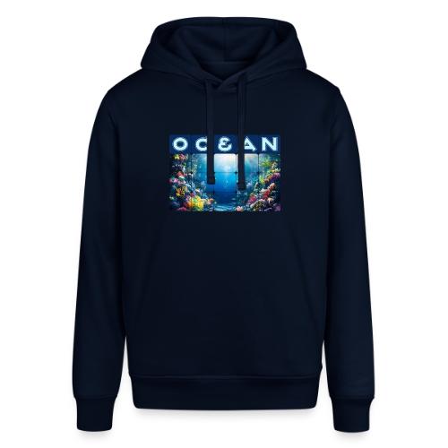 Ocean: Neon Reef Glow - Stanley/Stella Sounder Side Pocket Hoodie